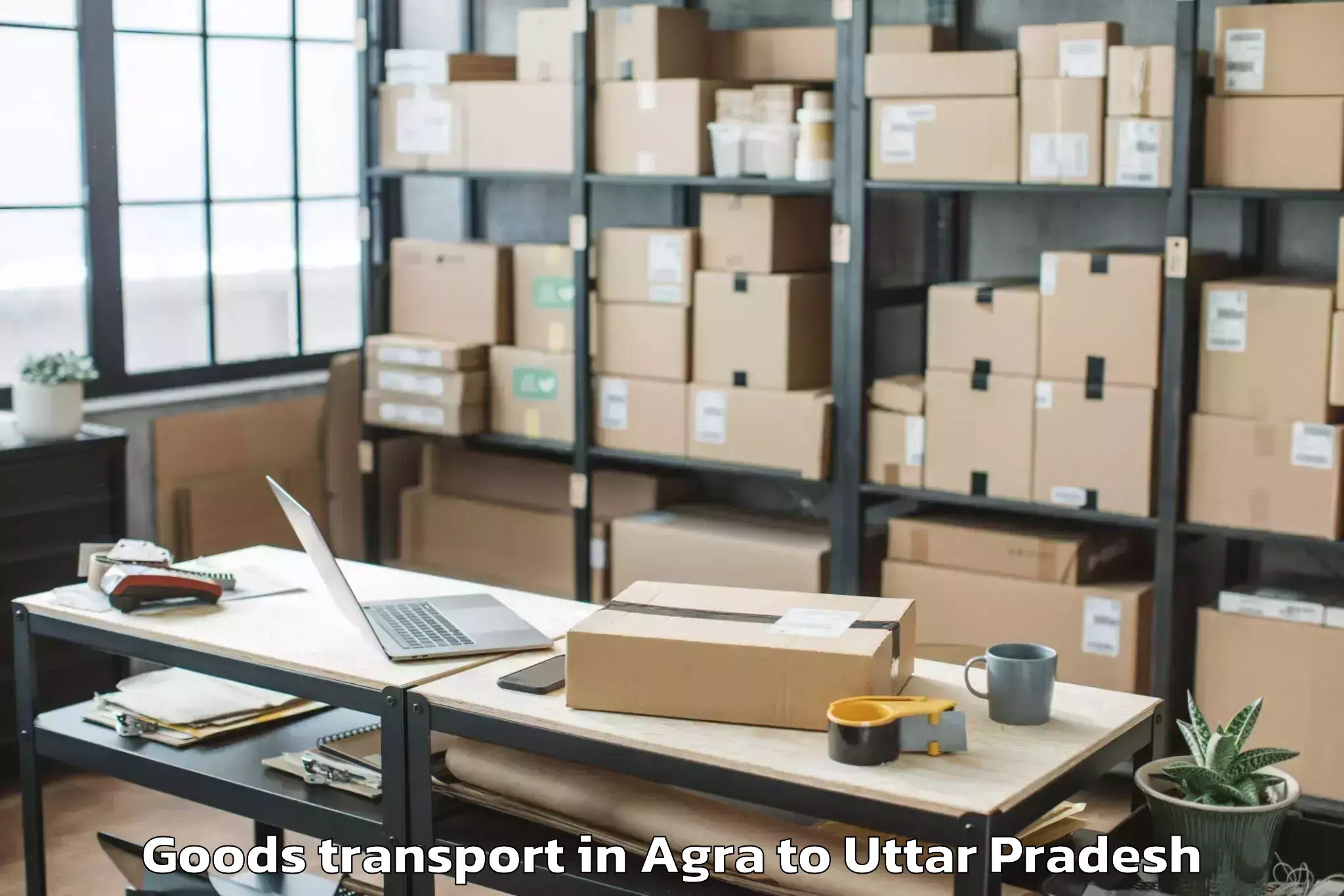 Discover Agra to Talbehat Goods Transport